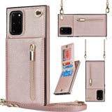 New Crossbody Zipper Wallet Phone Case For Samsung S20 Plus