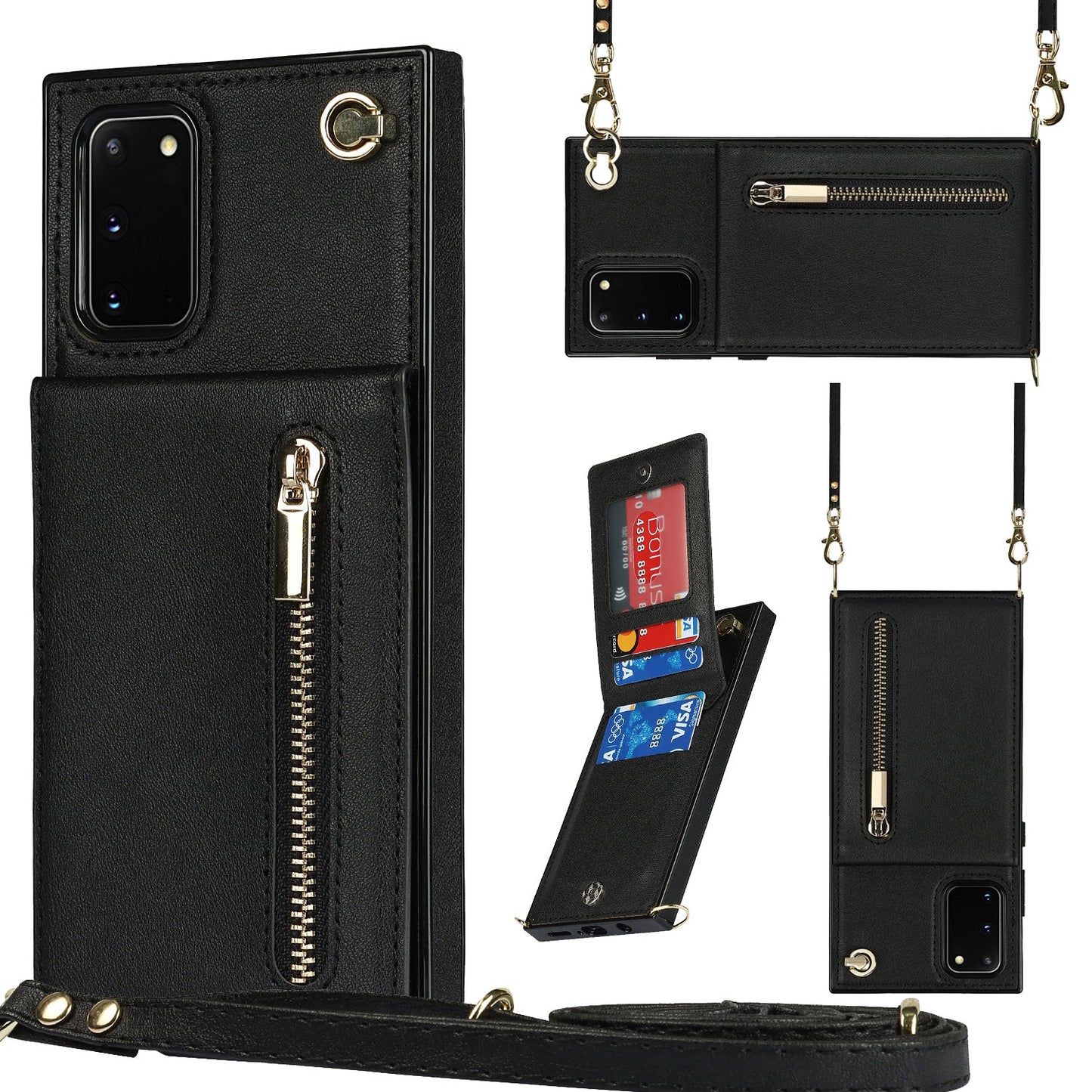 New Crossbody Zipper Wallet Phone Case For Samsung Note20/Note20 5G