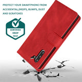 Luxury Skin Feel Multi-card Zipper Leather Case For Samsung Note10