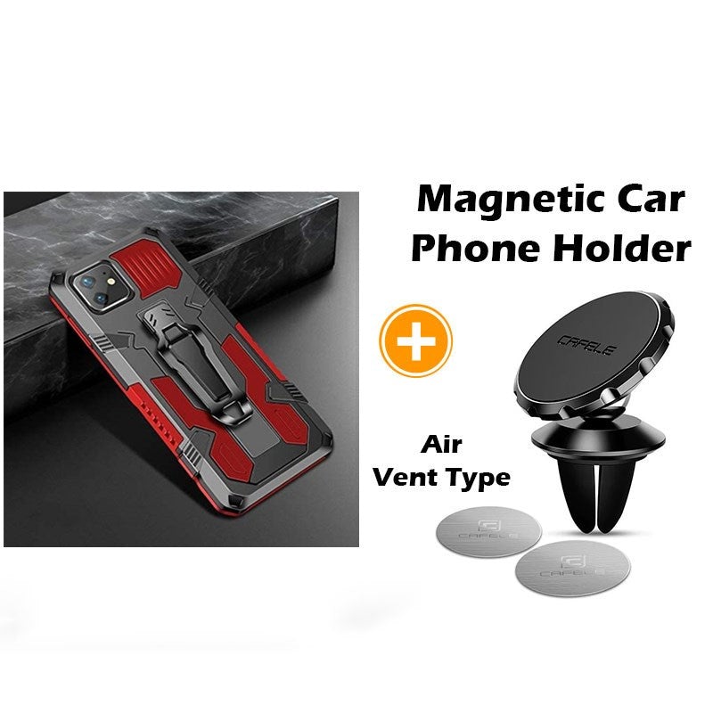 Étui de téléphone multifonction avec clip de ceinture Phone Warrior pour iPhone série 12