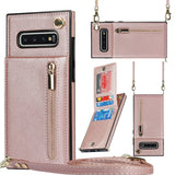 New Crossbody Zipper Wallet Phone Case For Samsung S10 Plus
