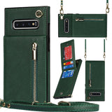 New Crossbody Zipper Wallet Phone Case For Samsung S10 Plus