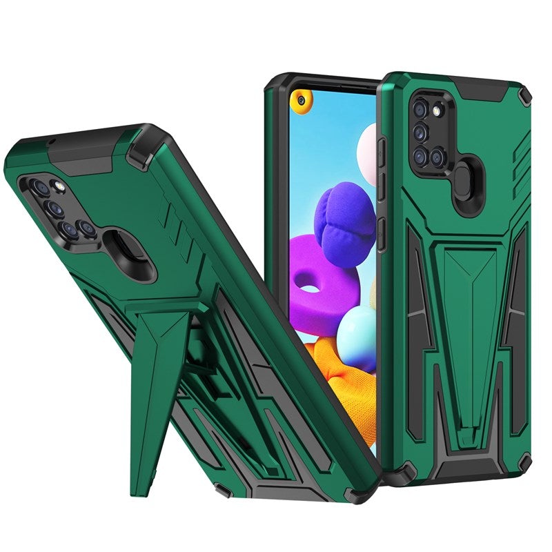 New Extraordinary Armor Bracket Magnetic Phone Case For Samsung A21 (US)