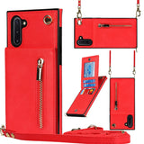 New Crossbody Zipper Wallet Phone Case For Samsung Note10