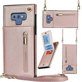 New Crossbody Zipper Wallet Phone Case For Samsung Note9