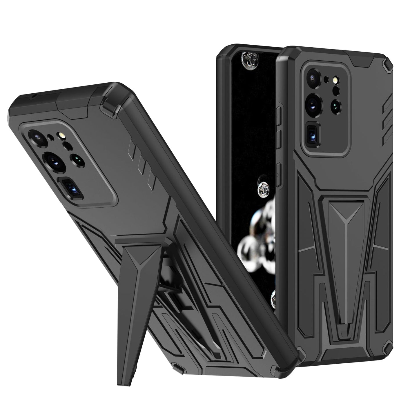 New Extraordinary Armor Bracket Magnetic Phone Case For Samsung S20 Ultra