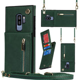 New Crossbody Zipper Wallet Phone Case For Samsung S9 Plus