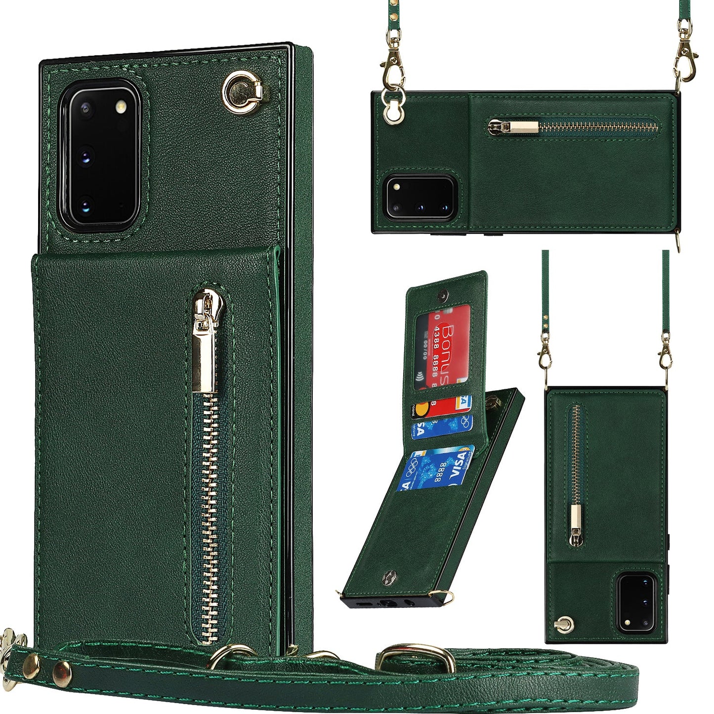 New Crossbody Zipper Wallet Phone Case For Samsung Note20/Note20 5G