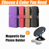 Multifunctional Magnetic Card Wallet Phone Case For Samsung A42 5G