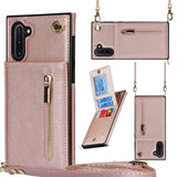 New Crossbody Zipper Wallet Phone Case For Samsung Note10