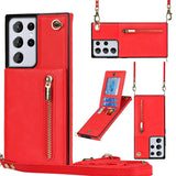 New Crossbody Zipper Wallet Phone Case For Samsung