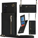 New Crossbody Zipper Wallet Phone Case For Samsung Note10