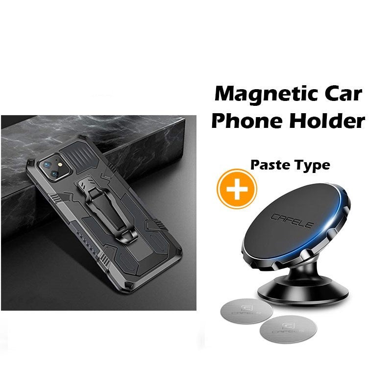 Étui de téléphone multifonction avec clip de ceinture Phone Warrior pour iPhone série 12