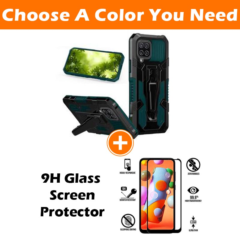 Phone Warrior Multi-function Bracket Belt Clip Case For Samsung A12