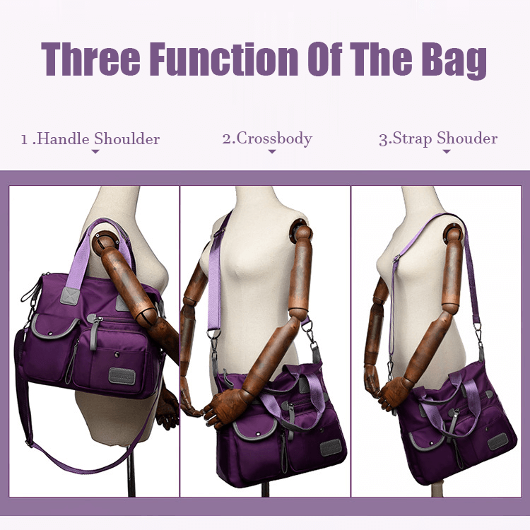 Waterproof Handbags Solid Shoulder Bags