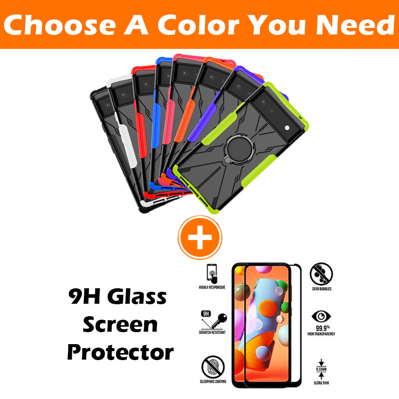 Coque Robot Defender 3 en 1 haute résistance pour Google Pixel 6