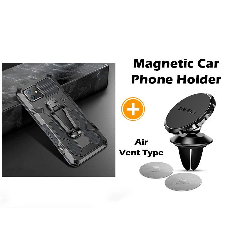 Étui de téléphone multifonction avec clip de ceinture Phone Warrior pour iPhone série 12