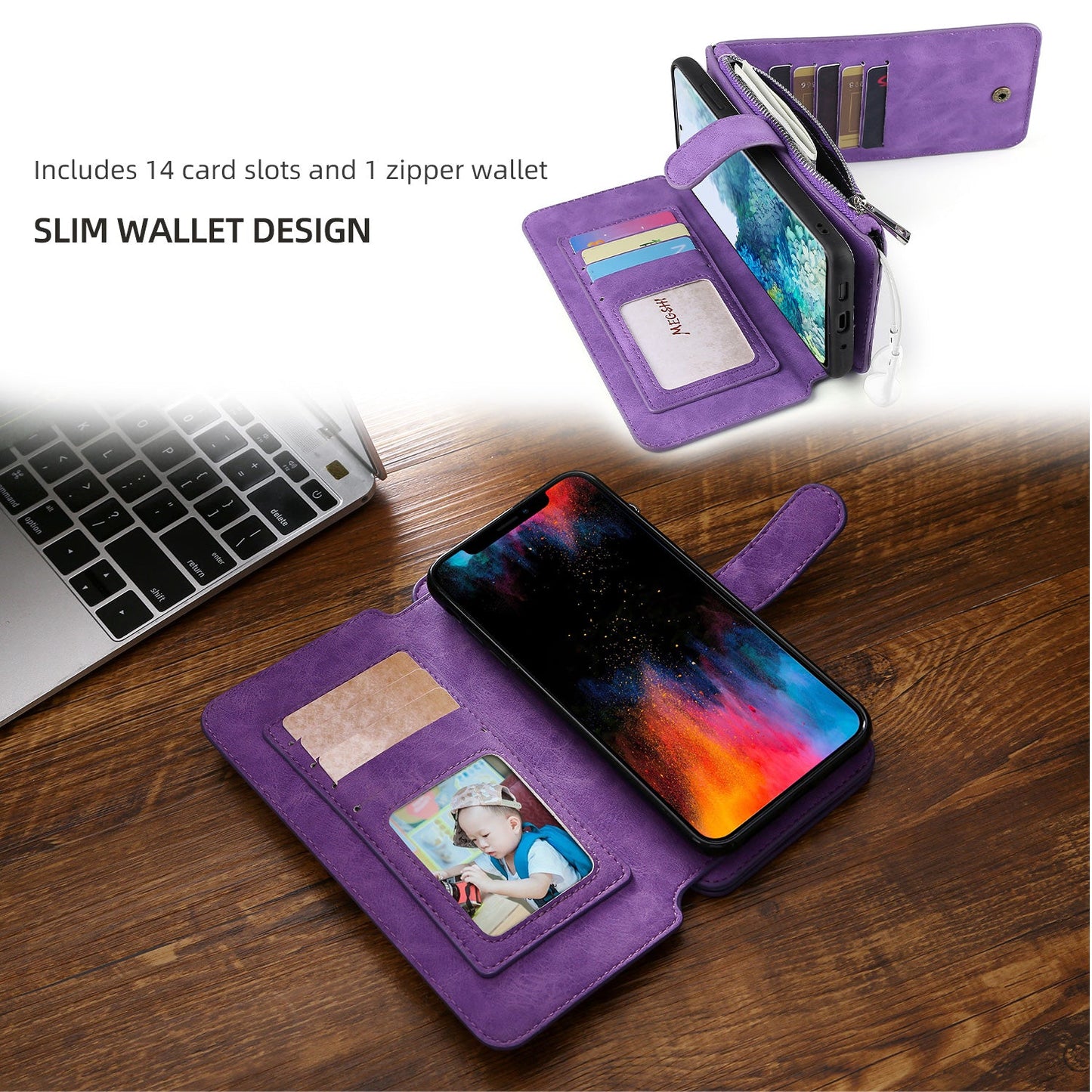 Étui portefeuille magnétique multifonction pour Samsung S20FE 4G/5G