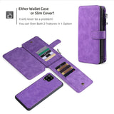 Multifunctional Magnetic Card Wallet Phone Case For Samsung A42 5G
