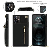 New Crossbody Zipper Wallet Phone Case For iPhone 13 Series