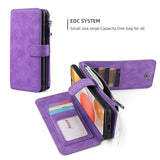 Multifunctional Magnetic Card Wallet Phone Case For Samsung A42 5G