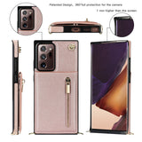 New Crossbody Zipper Wallet Phone Case For Samsung Note20 Ultra