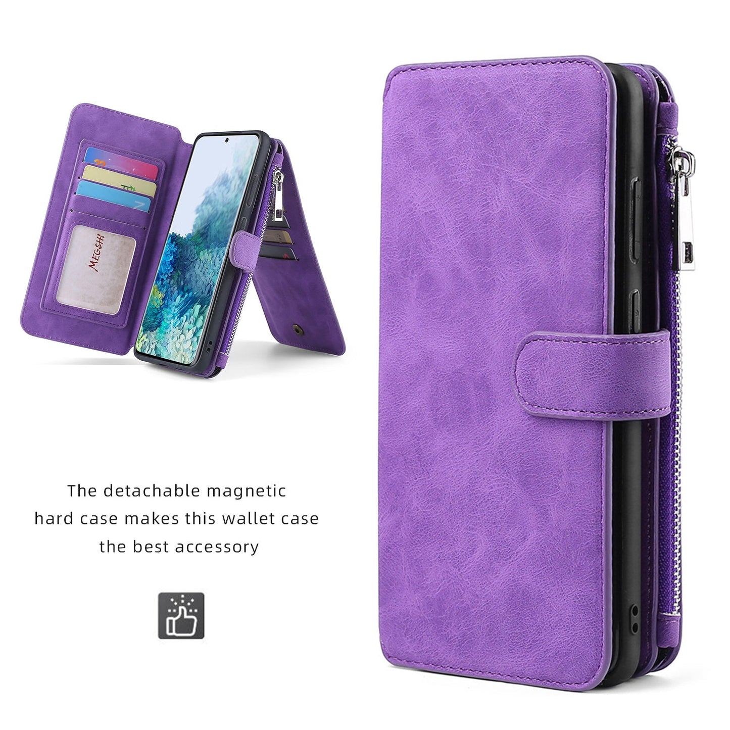 Multifunctional Magnetic Card Wallet Phone Case For Samsung S20 Series