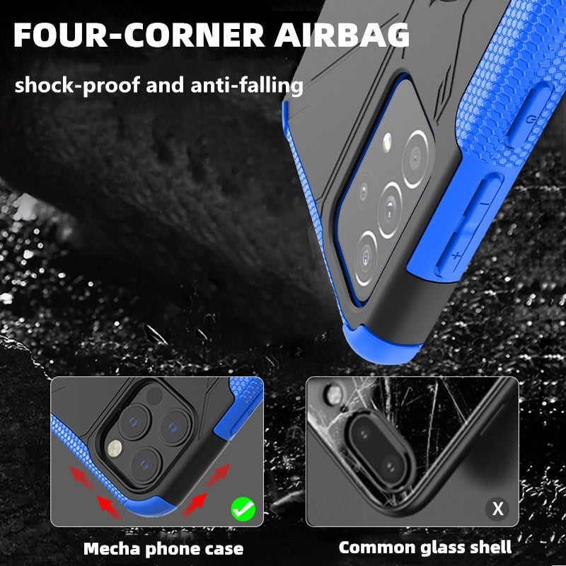 Robot 3 in 1 Heavy Duty Defender Case For Samsung A52 5G