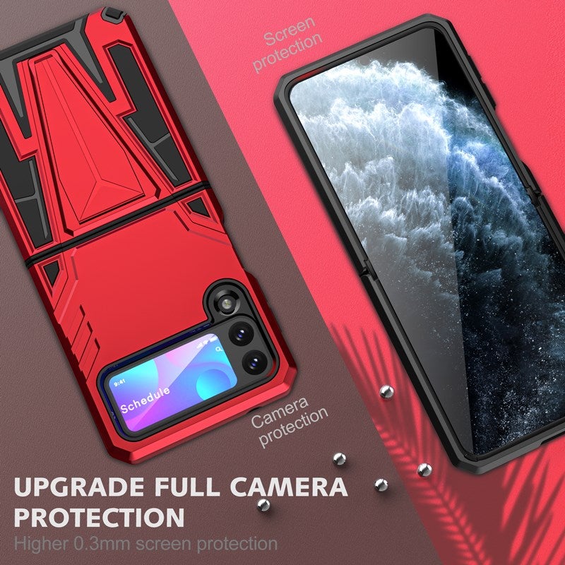 Nouvelle Coque de Téléphone Magnétique Renforcée pour Samsung Galaxy Z Flip3 5G