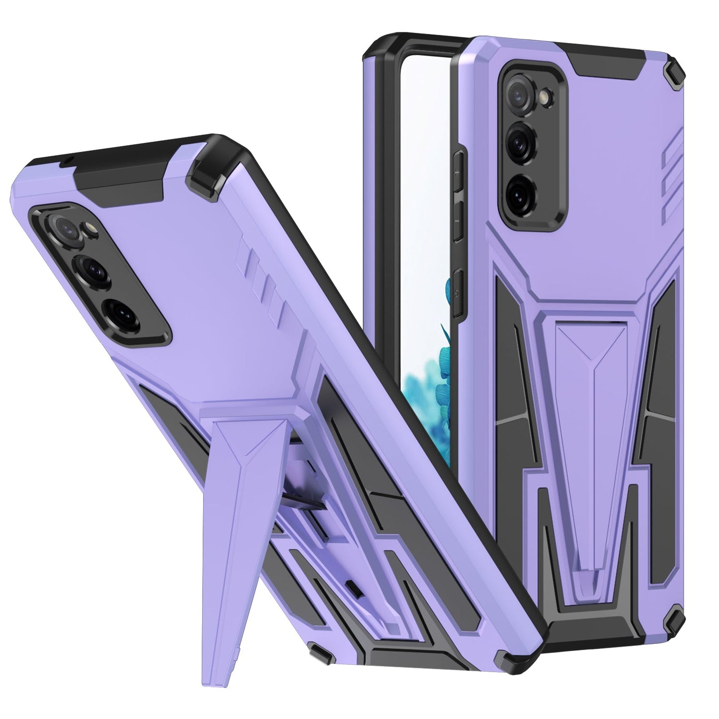 Nouvelle coque de téléphone magnétique avec support d'armure extraordinaire pour Samsung S20FE 4G/5G