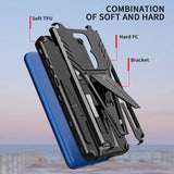 New Extraordinary Armor Bracket Magnetic Case For Moto G Play 2021