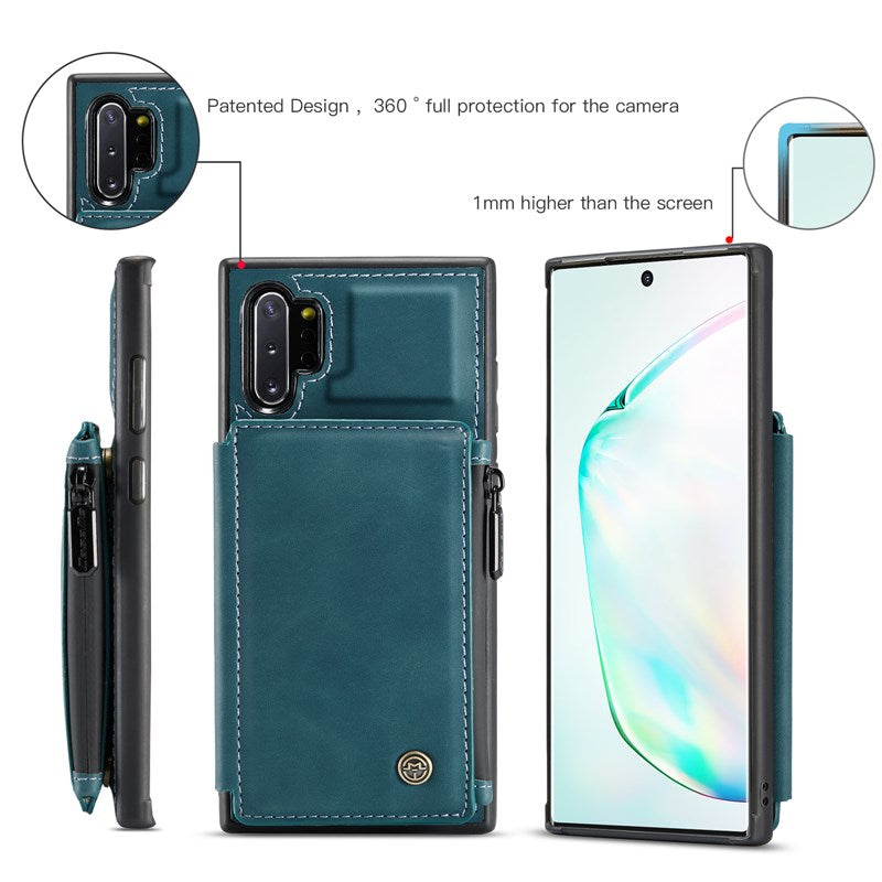 Nouvel étui portefeuille multifonction de luxe pour Samsung Note10 Plus