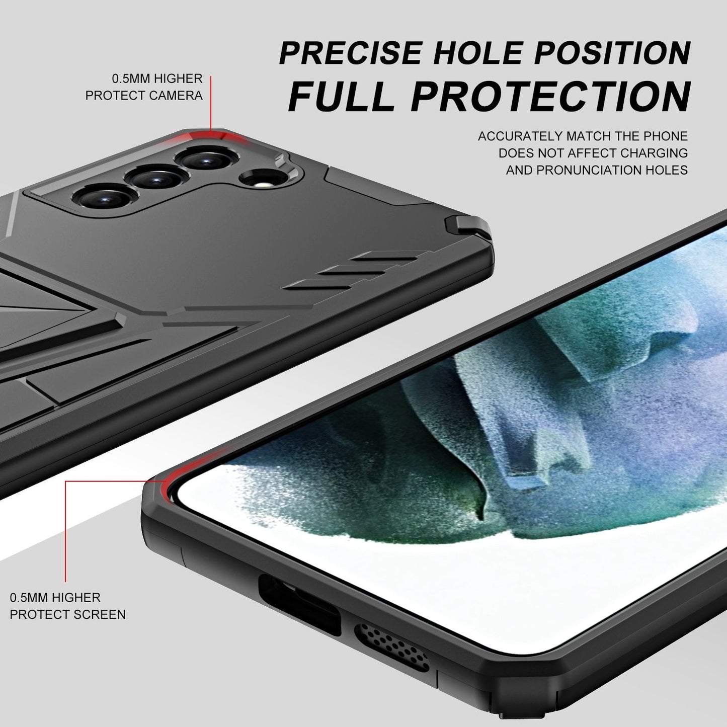 Nouvelle coque de téléphone magnétique blindée extraordinaire pour Samsung