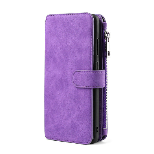 Multifunctional Magnetic Card Wallet Phone Case For Samsung A42 5G