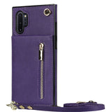 New Crossbody Zipper Wallet Phone Case For Samsung Note10 Plus