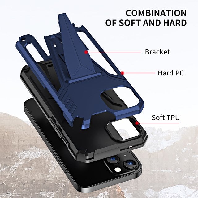 Nouvelle coque de téléphone magnétique pour iPhone 13 avec support d'armure extraordinaire