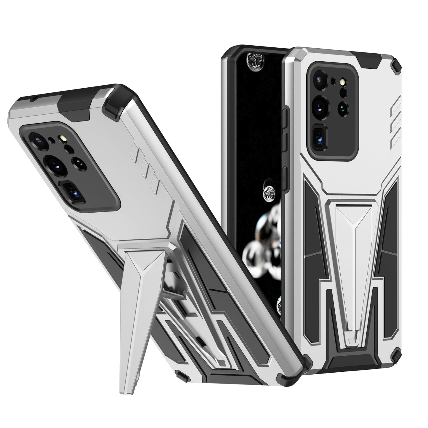 New Extraordinary Armor Bracket Magnetic Phone Case For Samsung S20 Ultra