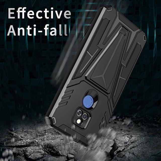 New Extraordinary Armor Bracket Magnetic Case For Moto G Play 2021