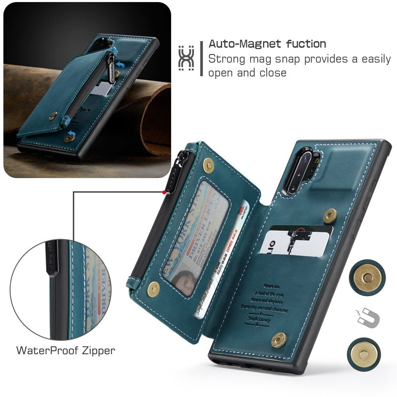 Nouvel étui portefeuille multifonction de luxe pour Samsung Note10 Plus