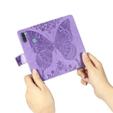 Luxury Embossed Butterfly Leather Wallet Flip Case For Samsung A Series