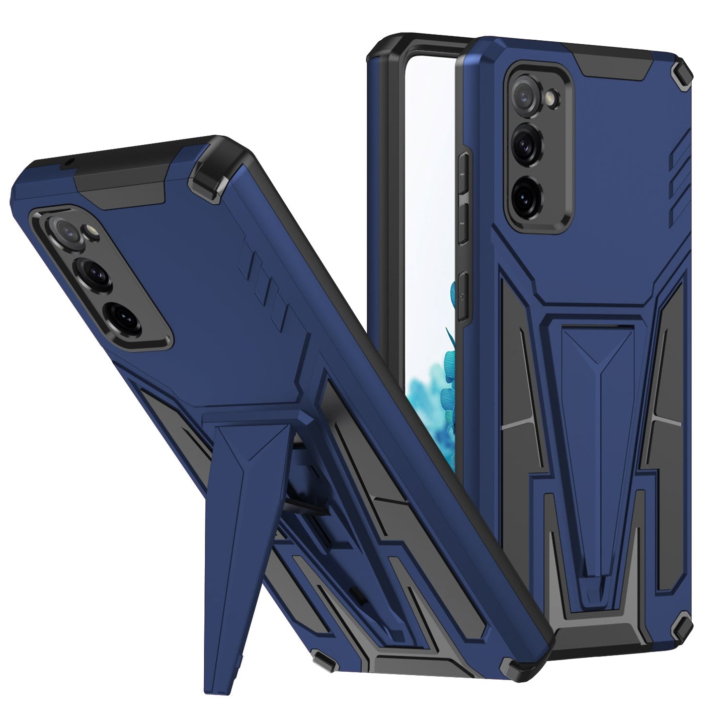 Nouvelle coque de téléphone magnétique avec support d'armure extraordinaire pour Samsung S20FE 4G/5G