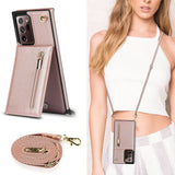 New Crossbody Zipper Wallet Phone Case For Samsung Note20 Ultra