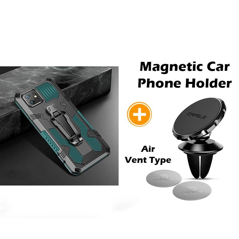 Étui de téléphone multifonction avec clip de ceinture Phone Warrior pour iPhone série 12