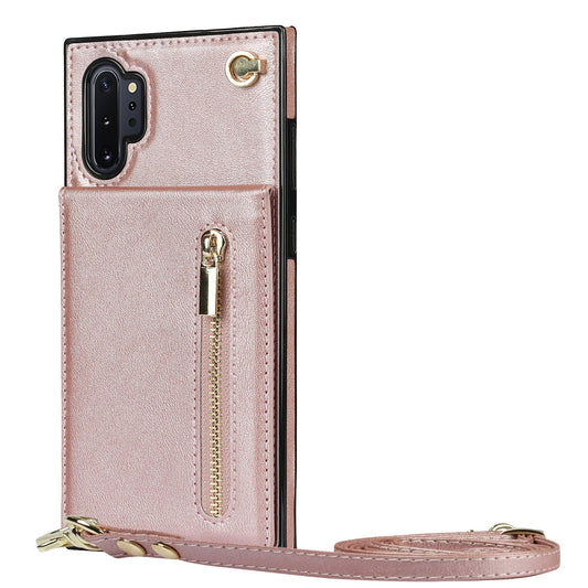 New Crossbody Zipper Wallet Phone Case For Samsung Note10 Plus