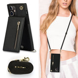 New Crossbody Zipper Wallet Phone Case For iPhone 13 Series