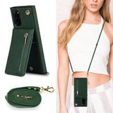 New Crossbody Zipper Wallet Phone Case For Samsung S20 Plus