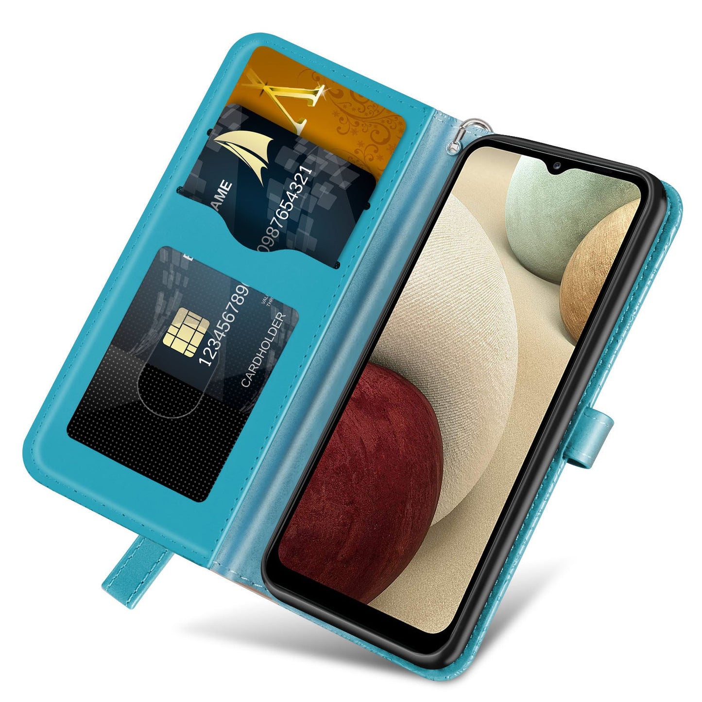 New 3D Embossed Life Tree Wallet Phone Case For Samsung A Series