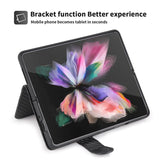 New 2-in-1 Leather Wallet Pen Slot Phone Case For Samsung Galaxy Z Fold3 5G