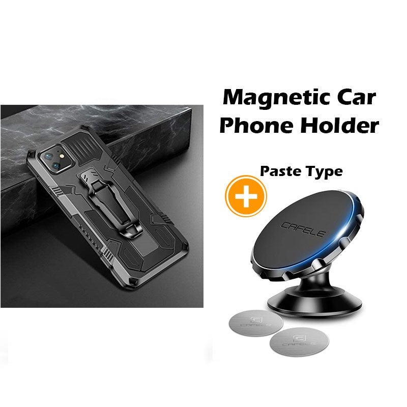Étui de téléphone multifonction avec clip de ceinture Phone Warrior pour iPhone série 12
