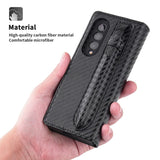 New 2-in-1 Leather Wallet Pen Slot Phone Case For Samsung Galaxy Z Fold3 5G